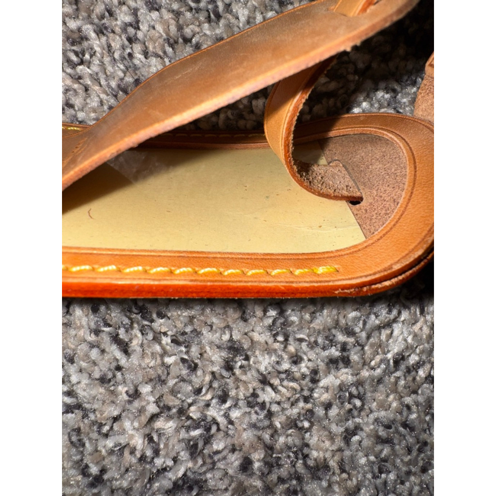 Louis Vuitton Vachetta Leather Luggage Tag | Made in France - Picture 6 of 7